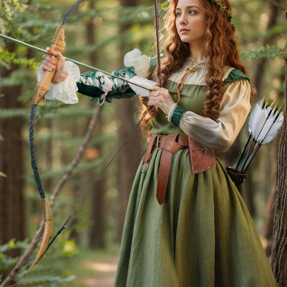 Medieval Leather Waist Belt Pouch Set with Metal Rings for Cosplay LARP - Picture 3 of 6